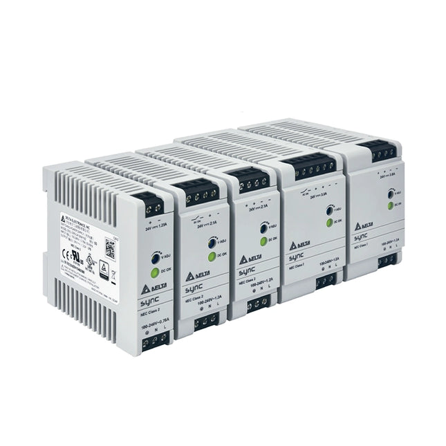 Delta DRS Series: DIN-Rail Power Supply - DRS-24V50W1N